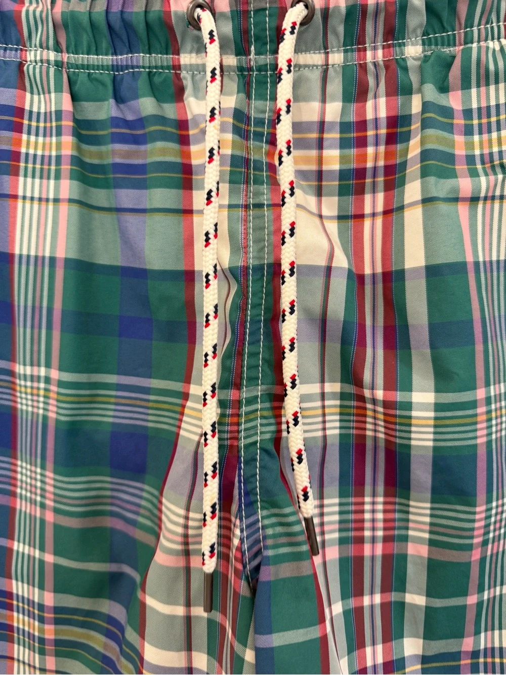 NWOT Lands' End Men's Plaid Swim Shorts M / 32-34